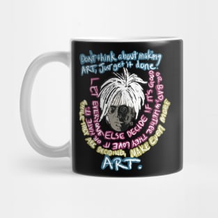 Warhol Make Art CMYK Color Mug